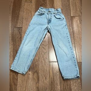 Vintage Levi’s Orange Tab Light Wash Boys Size 6 Slim July 1997